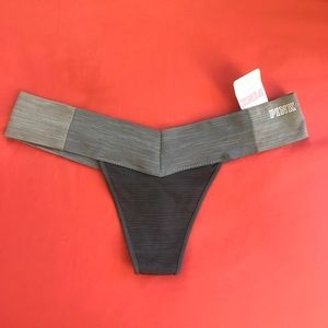 NWT✨ PINK Victoria’s Secret Seamless Gray Thong